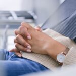 woman in dental chair experiencing dental anxiety